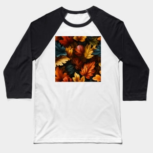 Autumn Leaves Pattern 23 Baseball T-Shirt